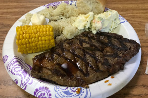 レース後のステーキランチ！